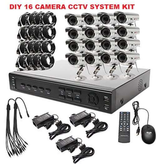 CCTV & CCTV Kits CCTV DIRECT 16 Channel AHD cctv camera system Kit Perfect security cameras